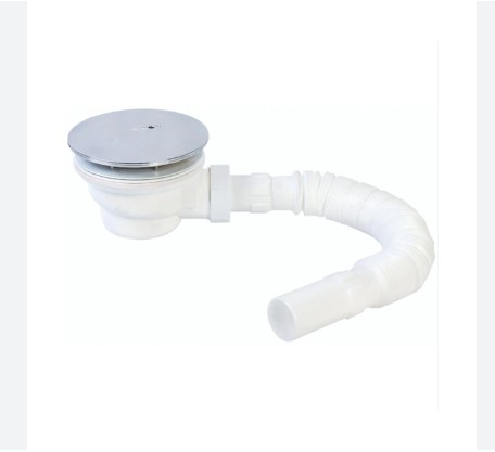 DUŞ TROBLENİ KROMAJ KAPAKLI 90'LIK ÇAP:120MM